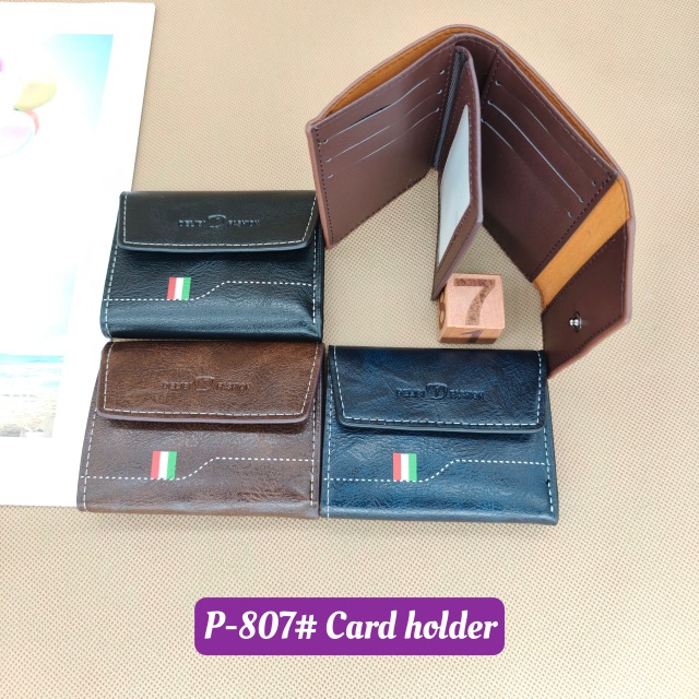 Men's PU minimalist card bag small wallet