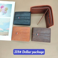 Men's PU Dollar wallet clip