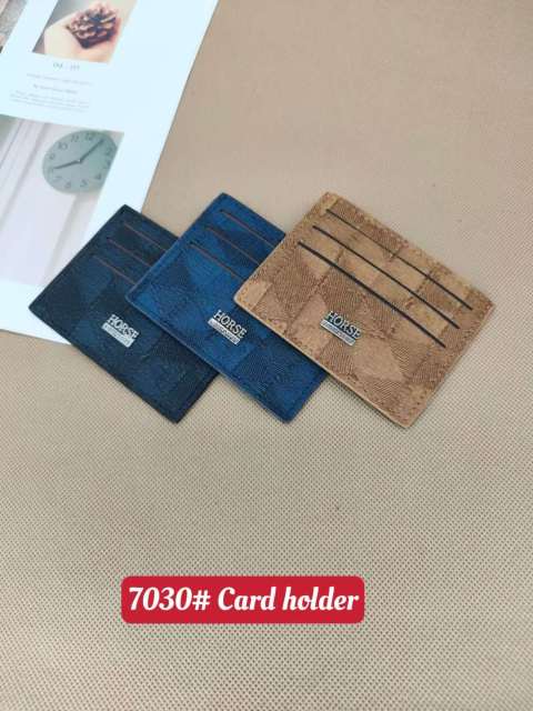 Men's PU minimalist card bag