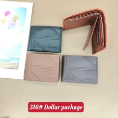 Men's PU Dollar wallet clip