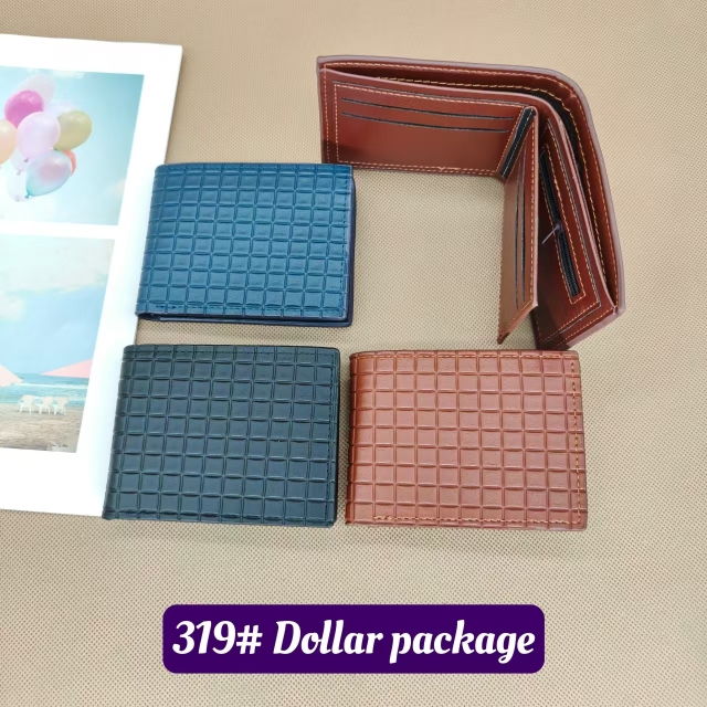 Men's PU Dollar wallet clip