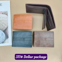 Men's PU Dollar wallet clip