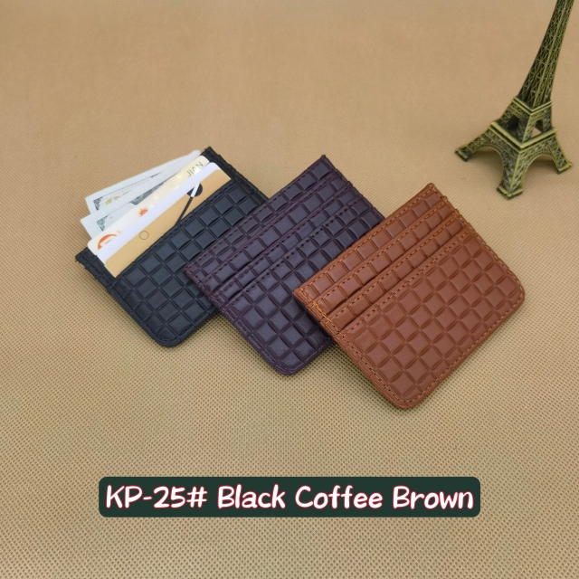 Men's PU minimalist card bag