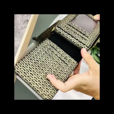 XY - 076# Braided Zipper Short Wallet