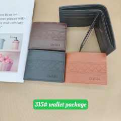 Men's PU Dollar wallet clip