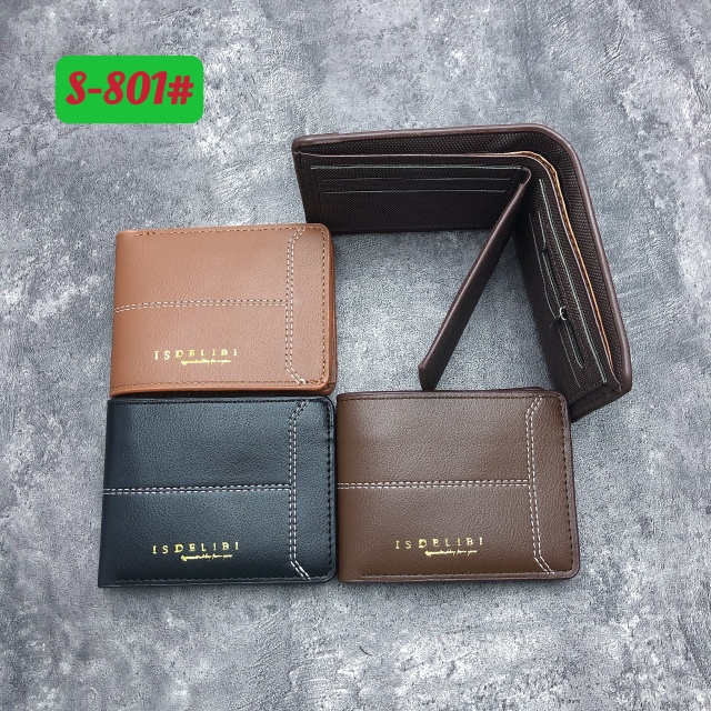 ISDELIBI branded men's wallet with US dollars