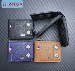 Dollar PU hasp zip wallet
