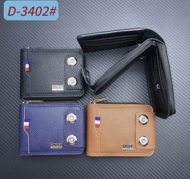 Dollar PU hasp zip wallet