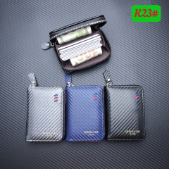 Men's PU accordion card holder