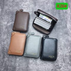 Men's PU accordion card holder