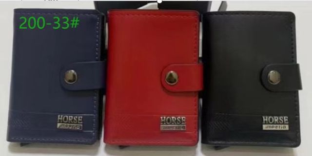 Men's PU aluminum case anti-theft card holder