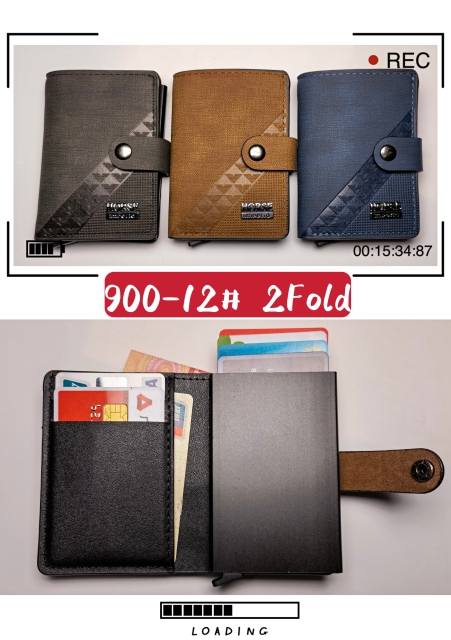 Men's PU aluminum case anti-theft card holder