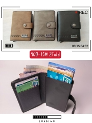 Men's PU aluminum case anti-theft card holder