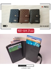 Men's PU aluminum case anti-theft card holder