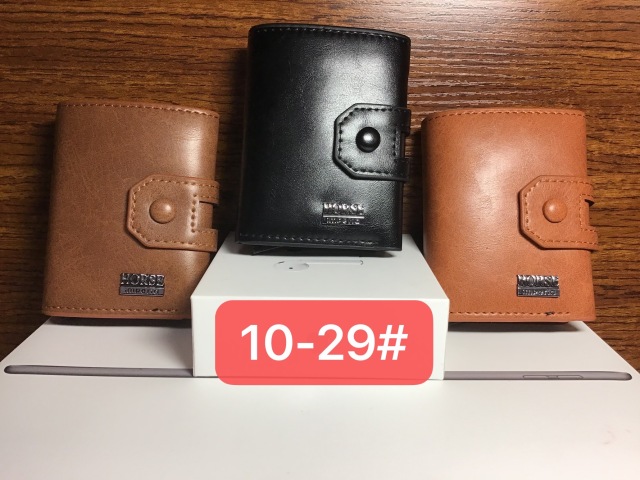 Men's PU aluminum case anti-theft card holder