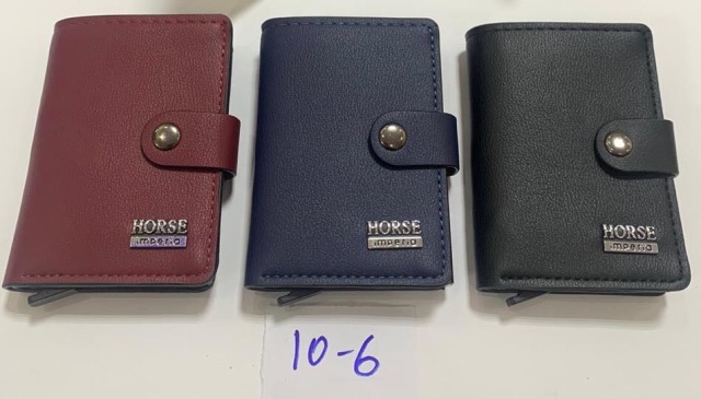 Men's PU aluminum case anti-theft card holder