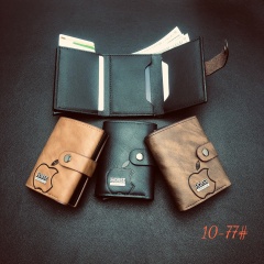 Men's PU aluminum case anti-theft card holder