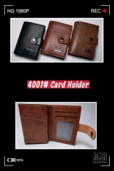 Men's PU aluminum case anti-theft card holder