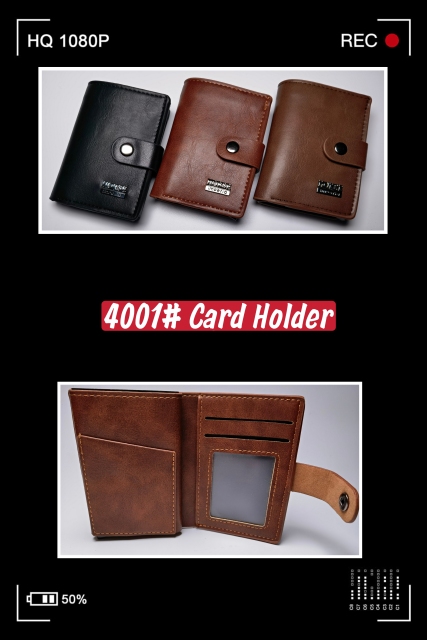 Men's PU aluminum case anti-theft card holder