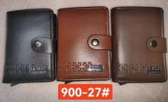 Men's PU aluminum case anti-theft card holder