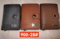 Men's PU aluminum case anti-theft card holder