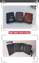 Men's PU aluminum case anti-theft card holder