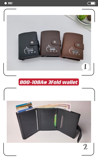 Men's PU aluminum case anti-theft card holder