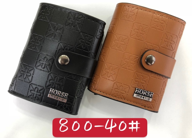 Men's PU aluminum case anti-theft card holder