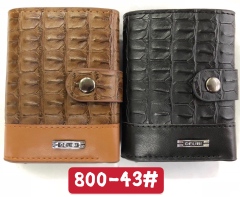 Men's PU aluminum case anti-theft card holder