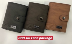 Men's PU aluminum case anti-theft card holder