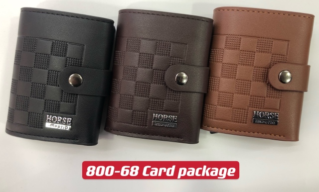 Men's PU aluminum case anti-theft card holder