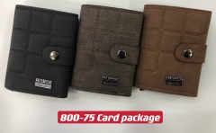 Men's PU aluminum case anti-theft card holder