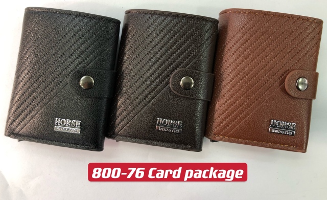 Men's PU aluminum case anti-theft card holder