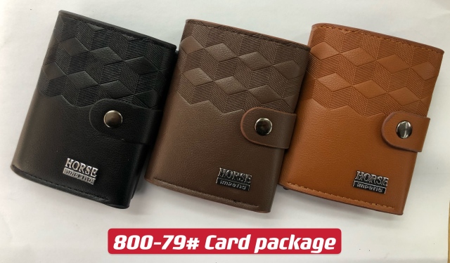 Men's PU aluminum case anti-theft card holder