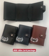 Men's PU aluminum case anti-theft card holder