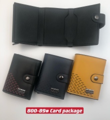 Men's PU aluminum case anti-theft card holder