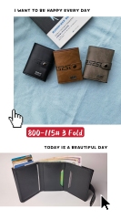 Men's PU aluminum case anti-theft card holder