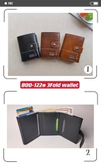 Men's PU aluminum case anti-theft card holder