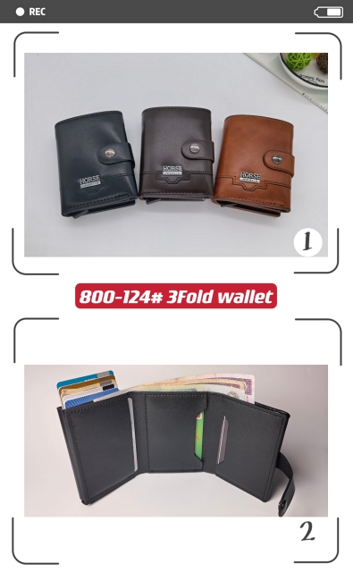 Men's PU aluminum case anti-theft card holder