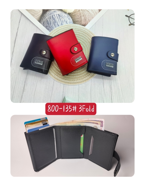 Men's PU aluminum case anti-theft card holder