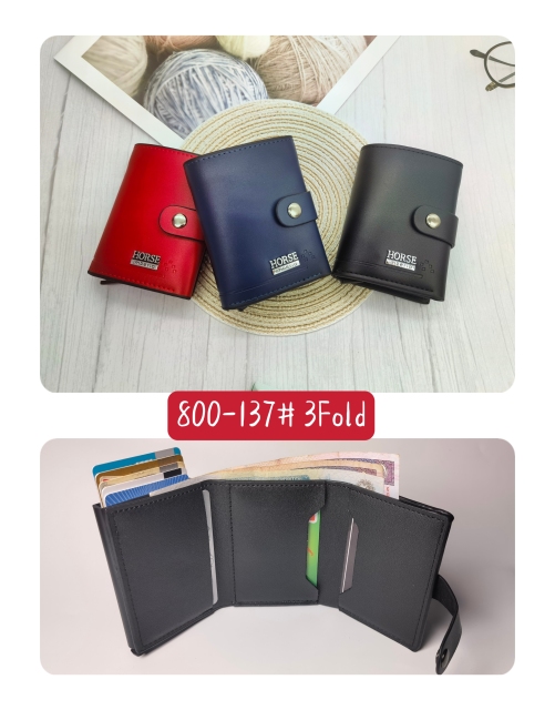 Men's PU aluminum case anti-theft card holder