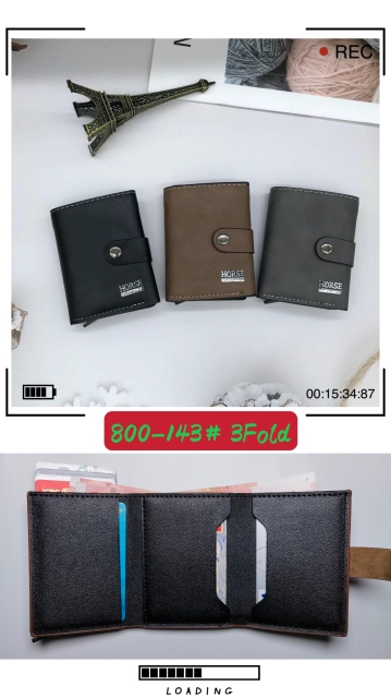 Men's PU aluminum case anti-theft card holder