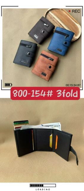 Men's PU aluminum case anti-theft card holder