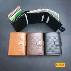 Men's PU aluminum case anti-theft card holder