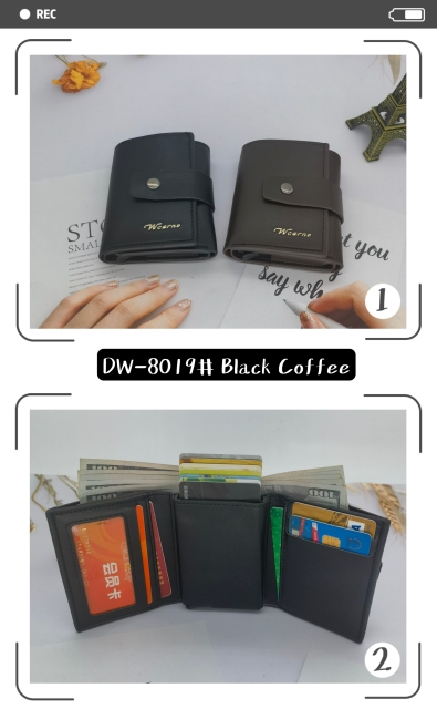 Men's PU aluminum case anti-theft card holder