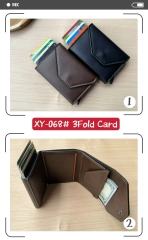 Men's PU aluminum case anti-theft card holder