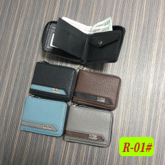 Carbon Fiber Texture Short Wallet with US Dollars