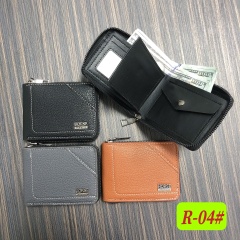 Carbon Fiber Texture Short Wallet with US Dollars