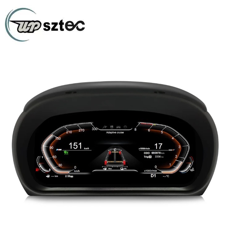 UPSZTEC 11 Inch Car Digital Cluster Instrument LCD Dashboard Speedmeters Display Dash Monitor For BMW 3 series E90 E91 E92 E93 2005-2012