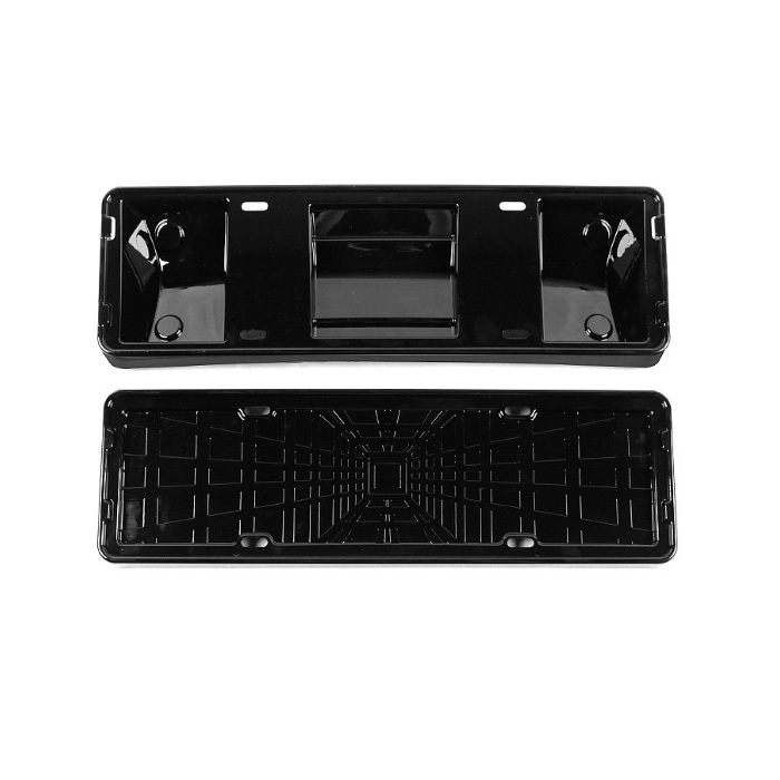 UPSZTEC  For Tesla Model 3+ Highland 2024 Auto Accessories ABS Carbon Fiber Front Rear License Plate Frame Mounting Holder